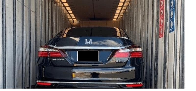 honda accord with blocked license plate