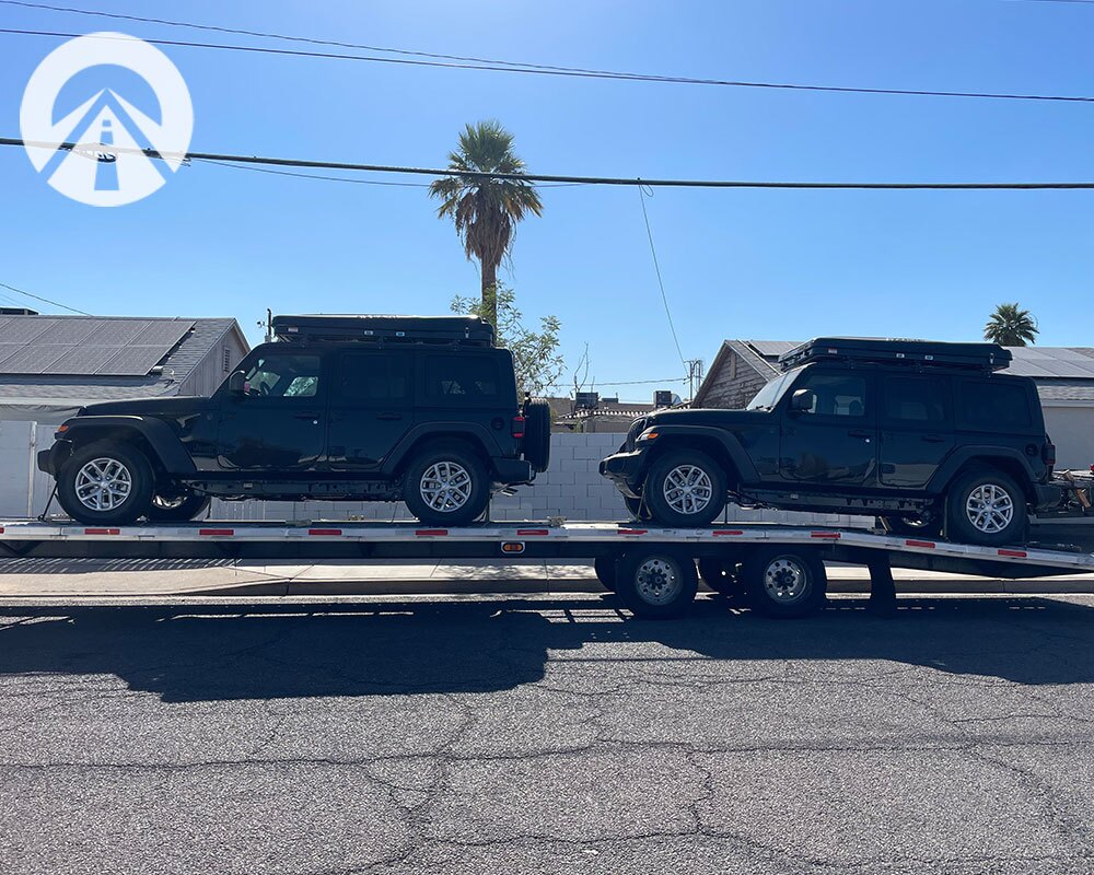 Reliable  transport two Black 2021 Jeep Wrangler Willys from Salt Lake City, UT to Denver, CO