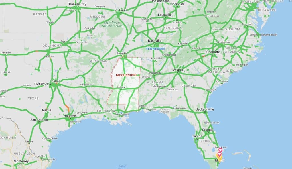 mississipi map
