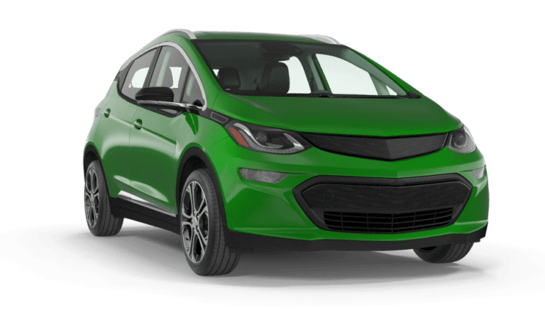 green electric vehicle logo