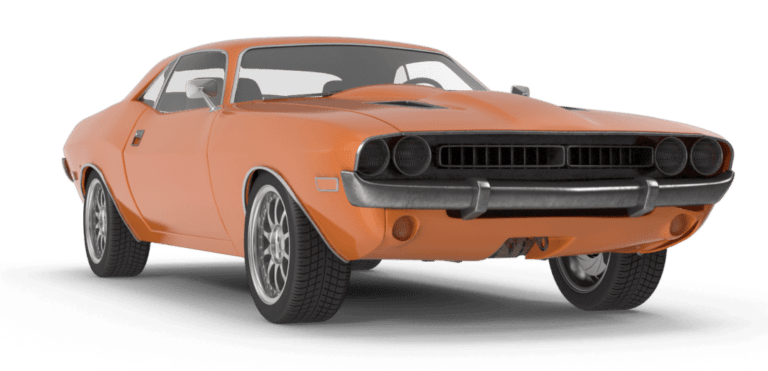 orange classic car logo