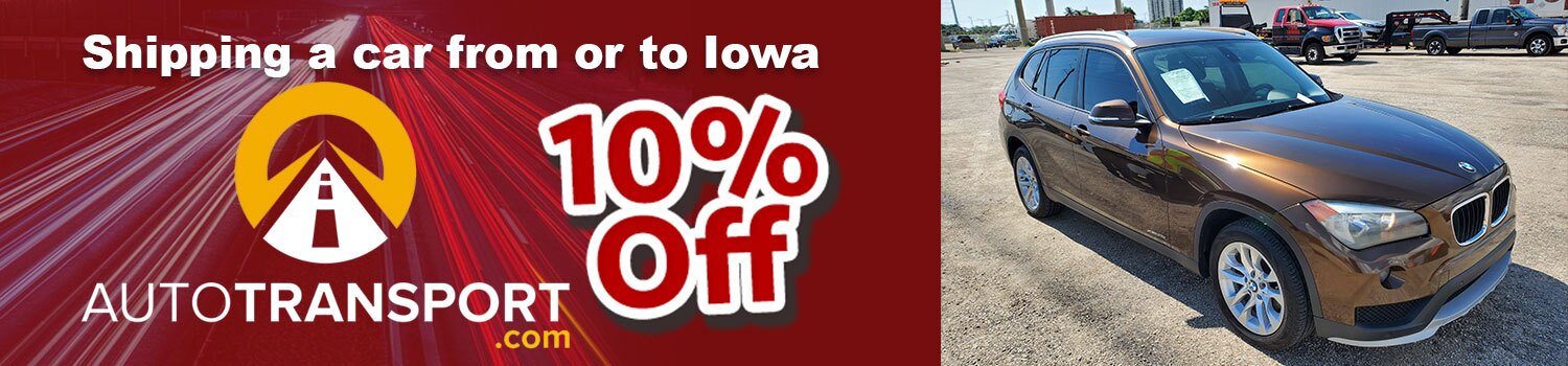 Shipping a car from or to Iowa is cheaper and better with Autotransport.com