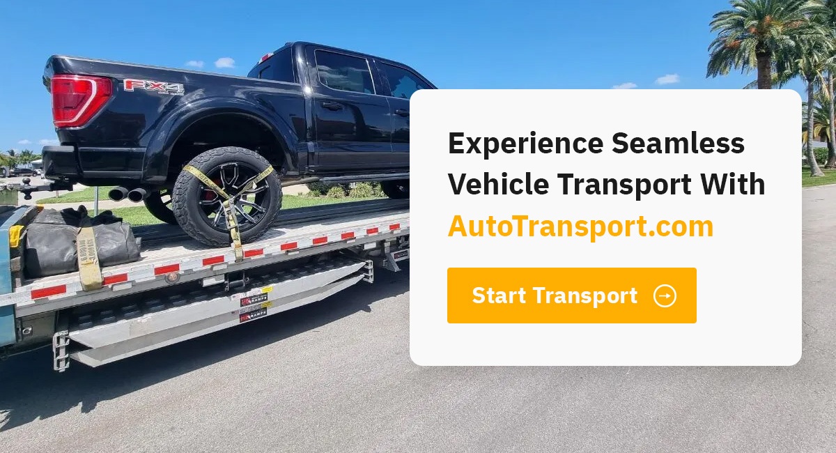 Transporting a Car on a Trailer.