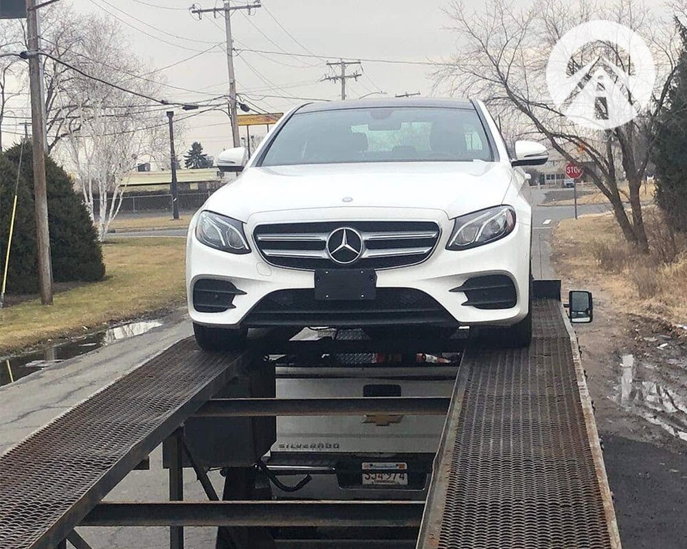 Expensive auto transport, shipping a white 2025 E-Class Mercedes Benz from Phoenix to Oregon