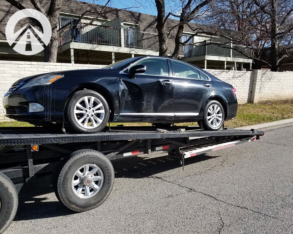 Reliable car shipping, moving a Black 2020 Class A Mercedes-Benz from an auction auto in FL to a body shop