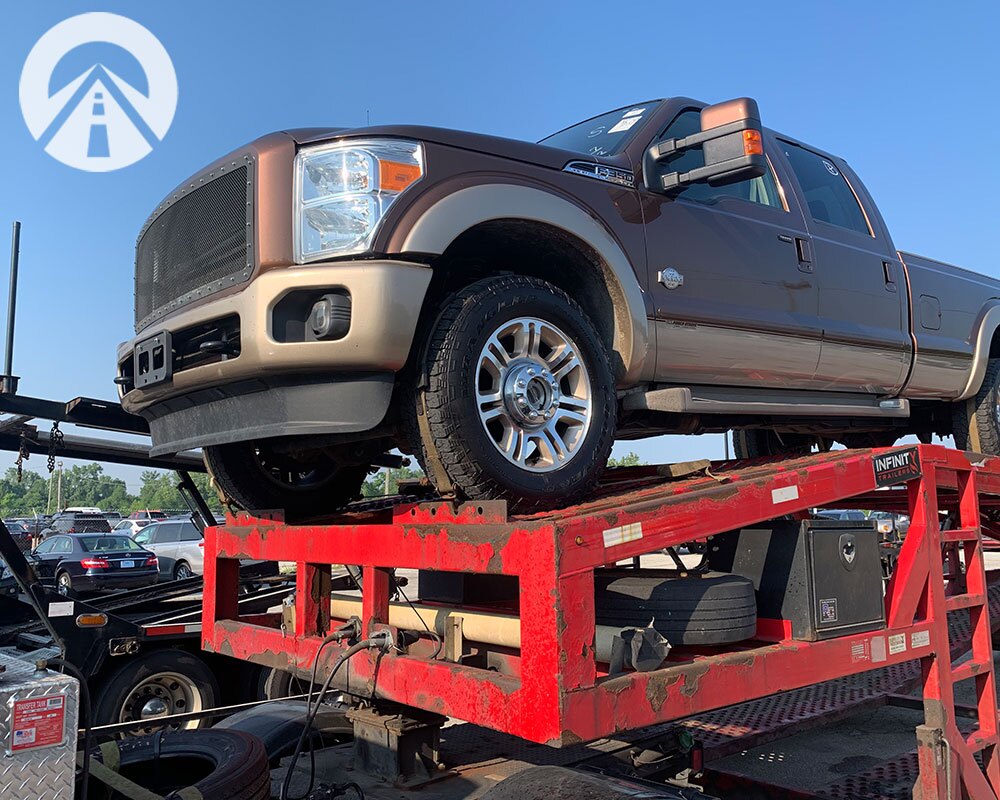 Delivering Your Vehicle To Any State in the Nation shipping a 2022 Brown F150 King Ranch