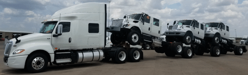 piggy backing semi-trucks