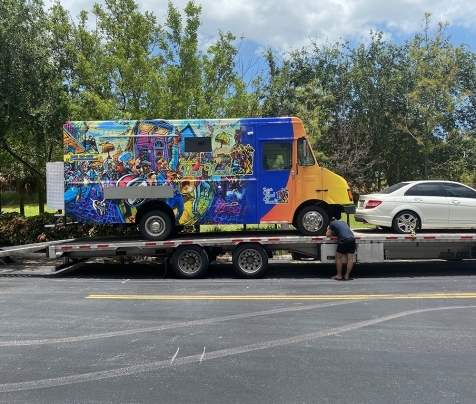 Garland commercial truck driveaway planning example