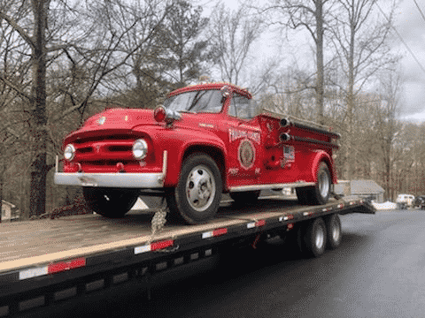 fire truck shipping logistics