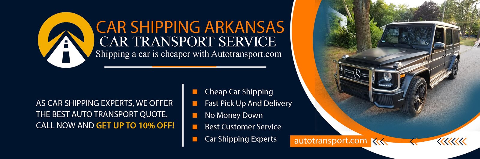 Arkansas Car Shipping and Hauling Services, shipping a Black Mercedes Benz SUV