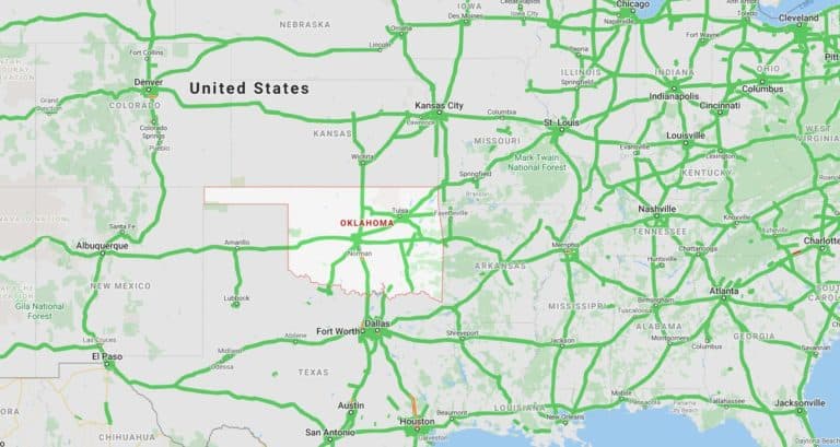 oklahoma map