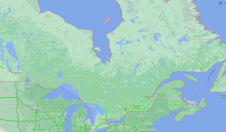 canada map