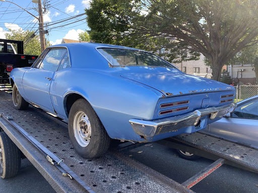 blue classic pontiac