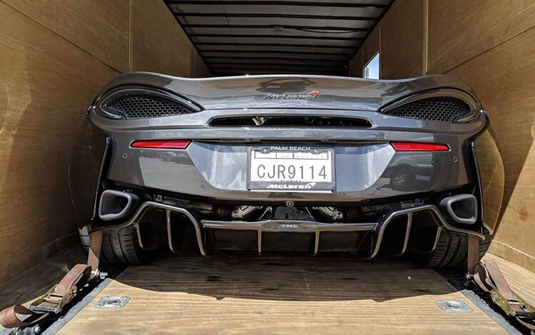 Enclosed car carrier Shipping a 2025 McLaren 750S from NY to Miami Beach, FL