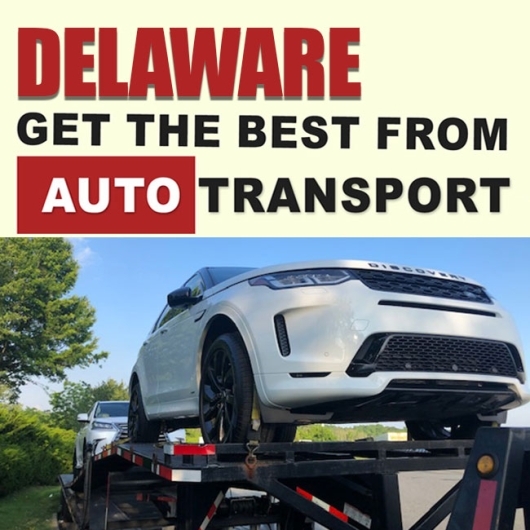 Shipping a white 2020 Land Rover to Delaware using an open carrier