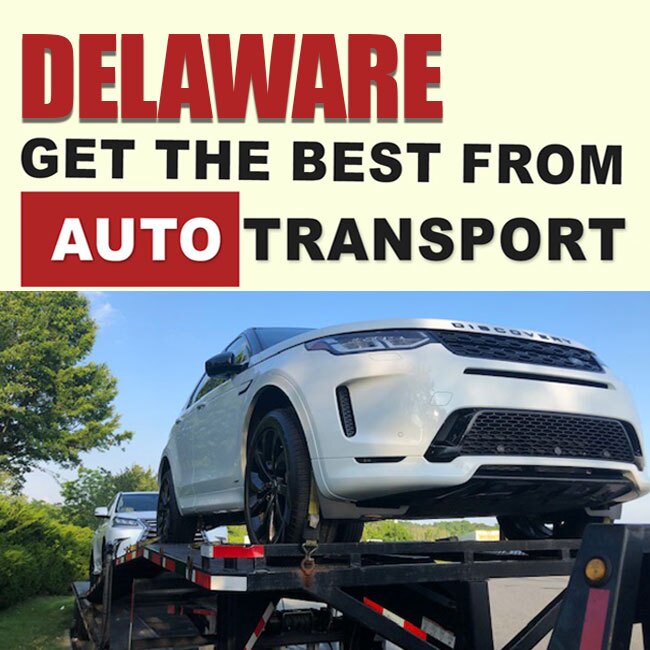 Shipping a white 2020 Land Rover to Delaware using an open carrier