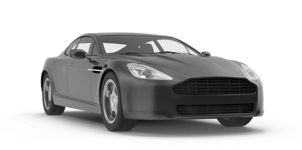 black sports car logo