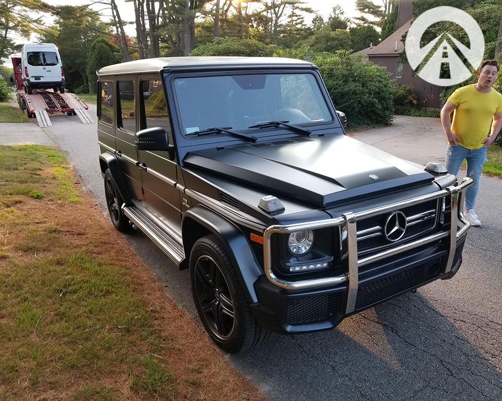 Top Rated Nationwide Car Shipping Company shipping a Black Mercedes Benz SUV