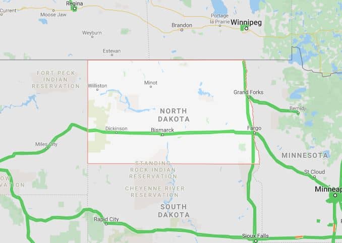 Driveaway services in North Dakota