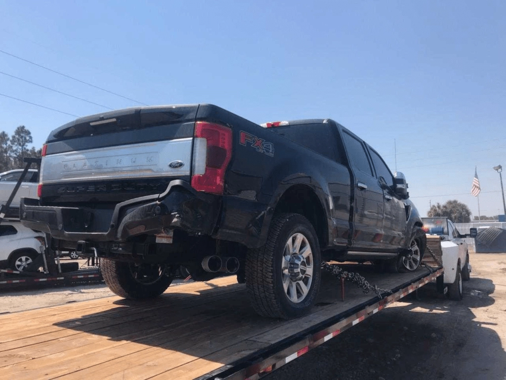 ford truck on flatbed
