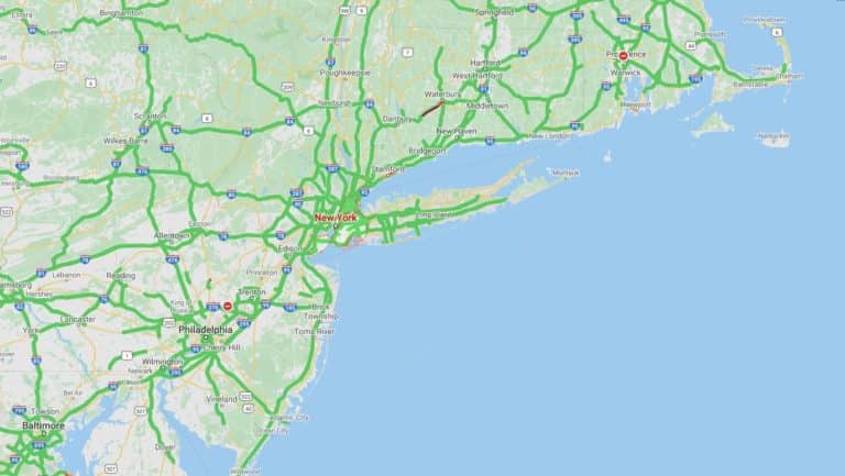 New York Driveaway Services map