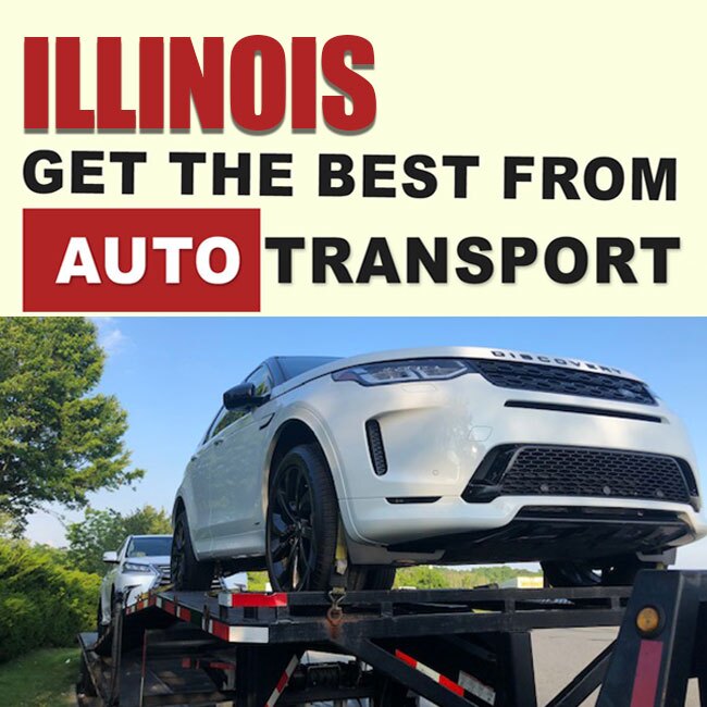Shipping a White 2020 Land Rover in Illinois using an open container