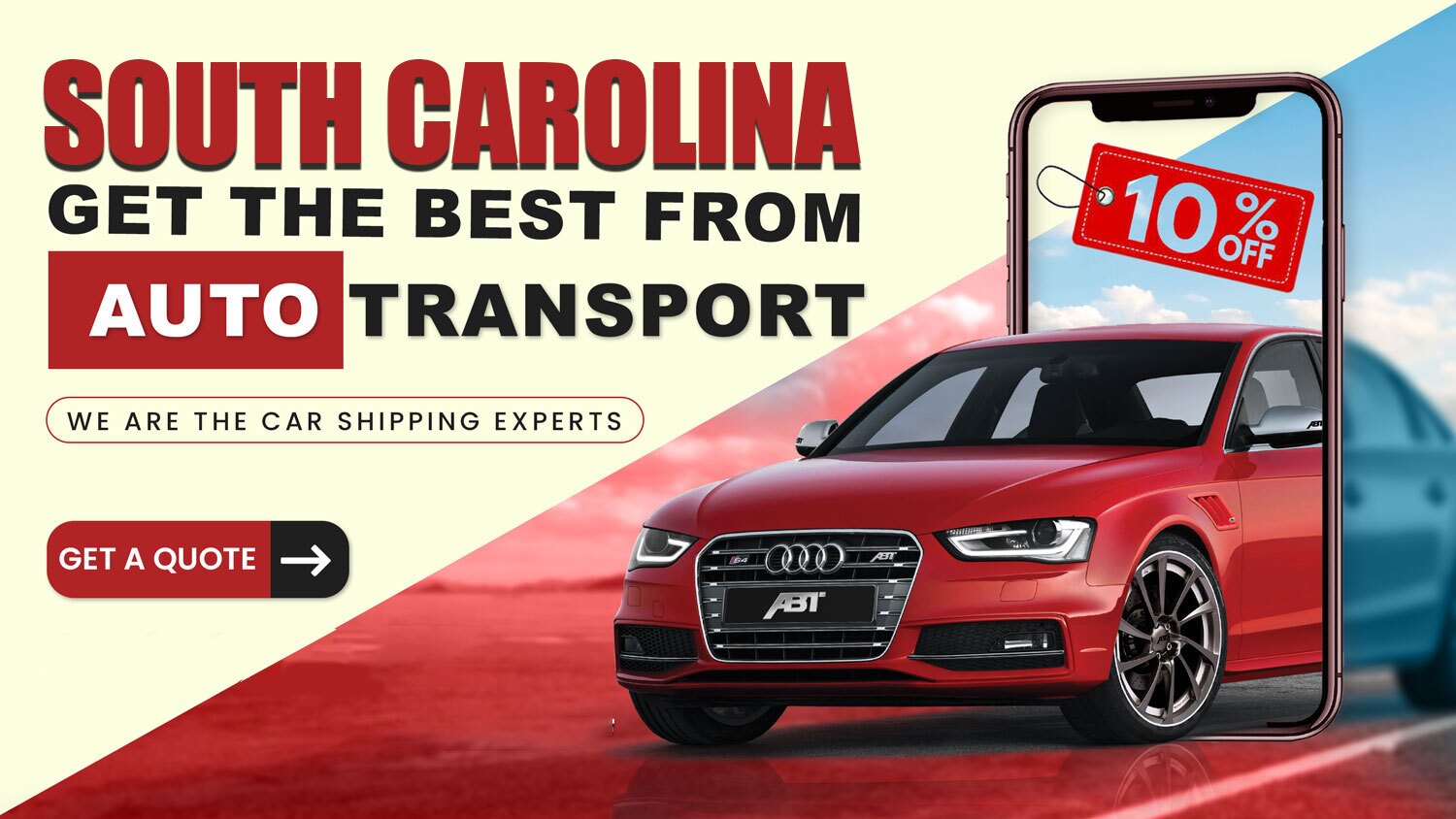Car transport service to or from South Carolina