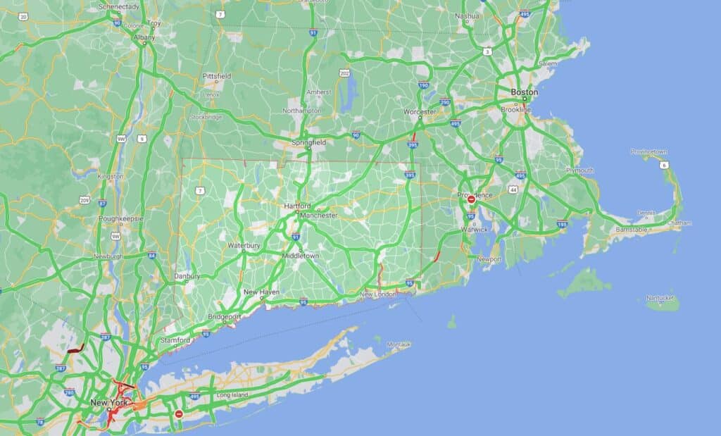 connecticut map