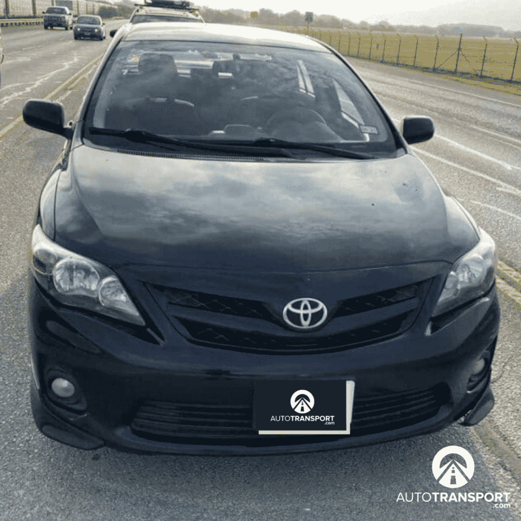 black toyota sedan auto transport