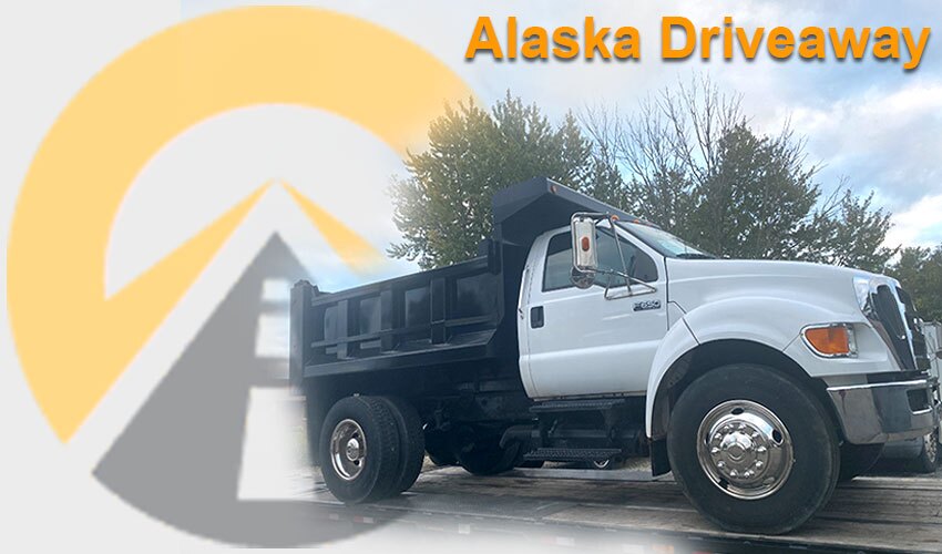 Alaska Truck Driveaway, moving a white semi truck from Alaska to Seattle