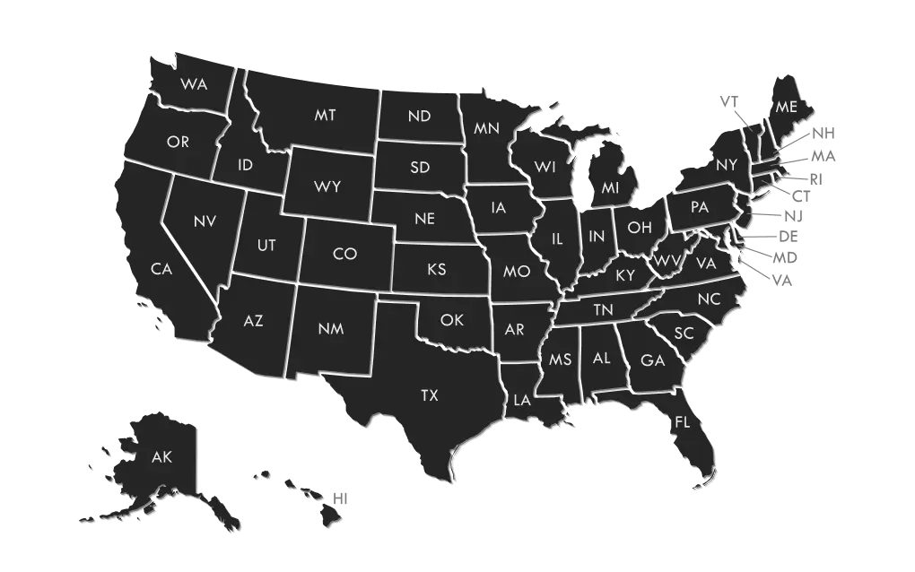 Map of the United States