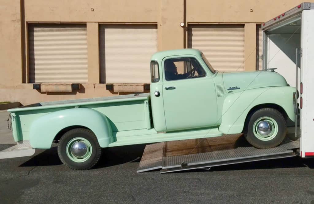 1955 GMC Auto Transport Services Pick up Enclosed Transport