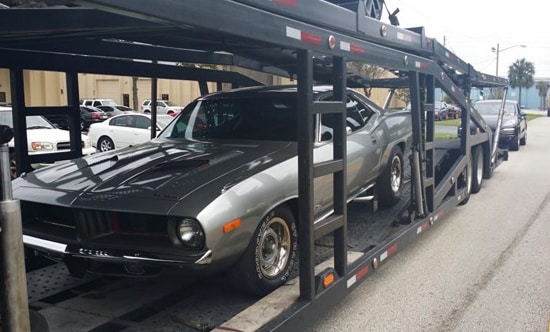 Auto Transport Services Plymouth Barracuda Open Transport