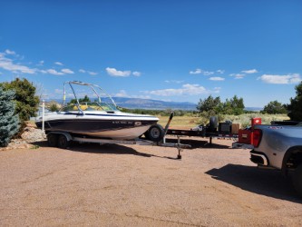 boat on trailer