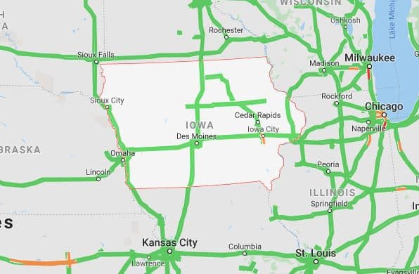 iowa traffic map for autotransport