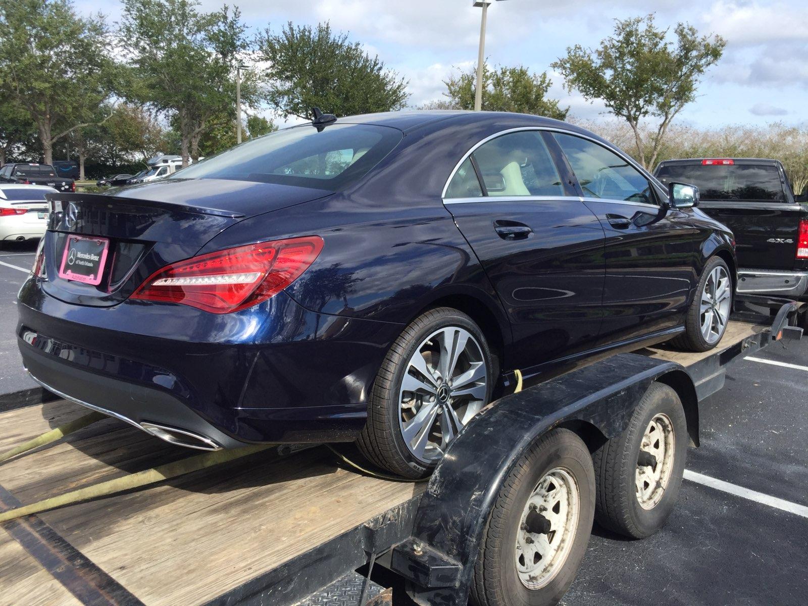 blue mercedes c-class for auto transport