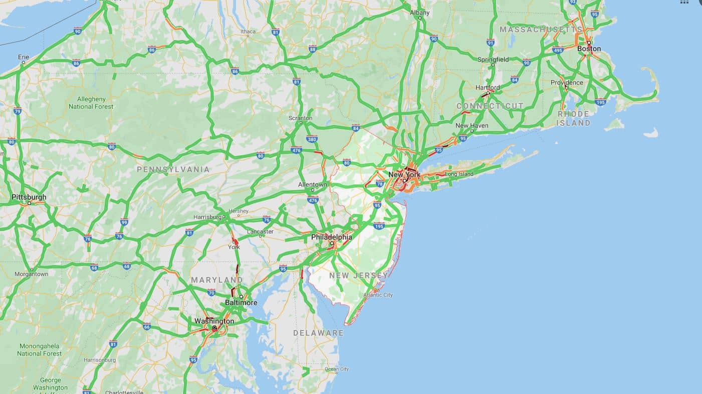 new jersery traffic map