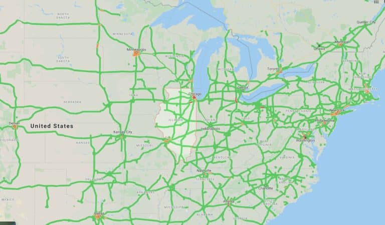 illinois traffic map auto transport