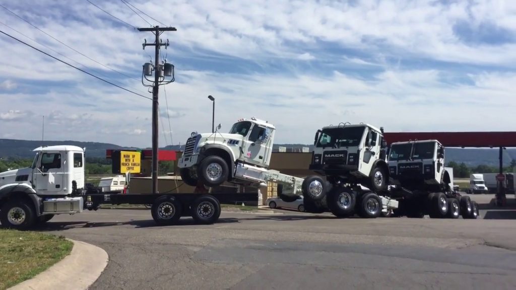 piggy backing semi-trucks