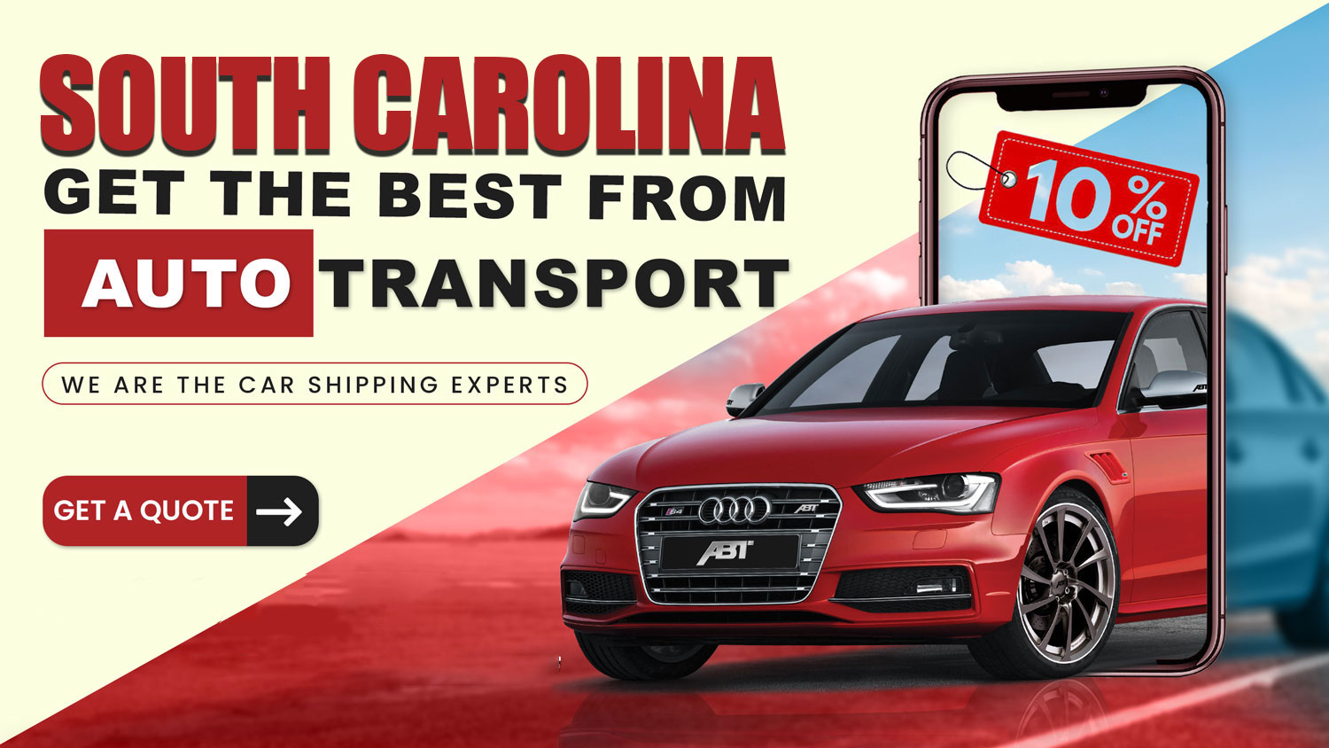 Car transport service to or from South Carolina