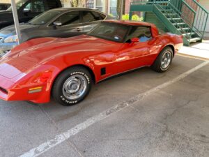 red corvette