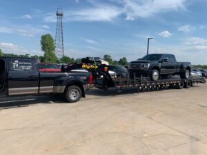 2020 Ford 450 Dually pick up truck on hot shot front view