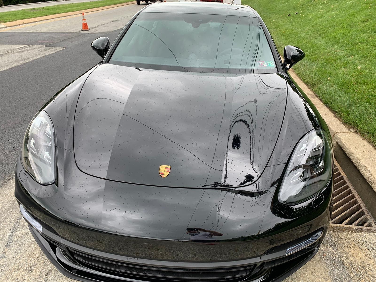 2020 porsche panamera transport front view