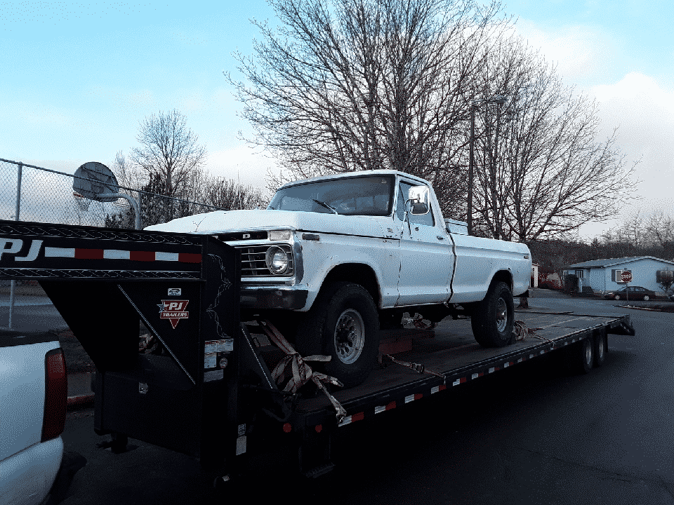 Ford F250 Truck on autotransport.com trailer