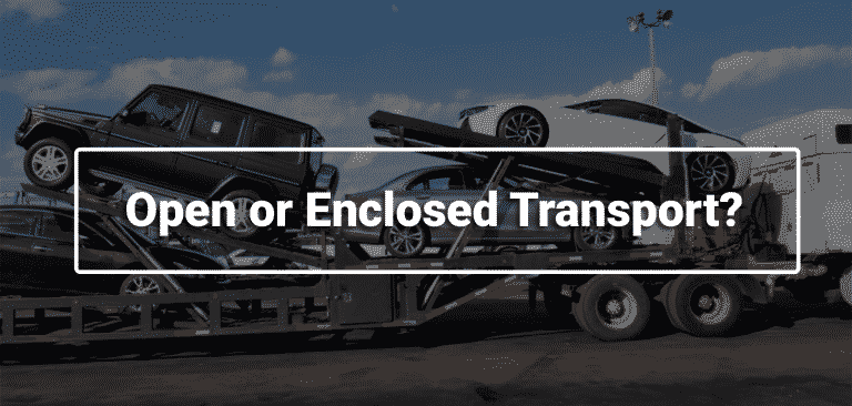 open or enclosed transport graphic