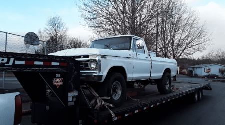 Ford F250 Truck on autotransport.com trailer